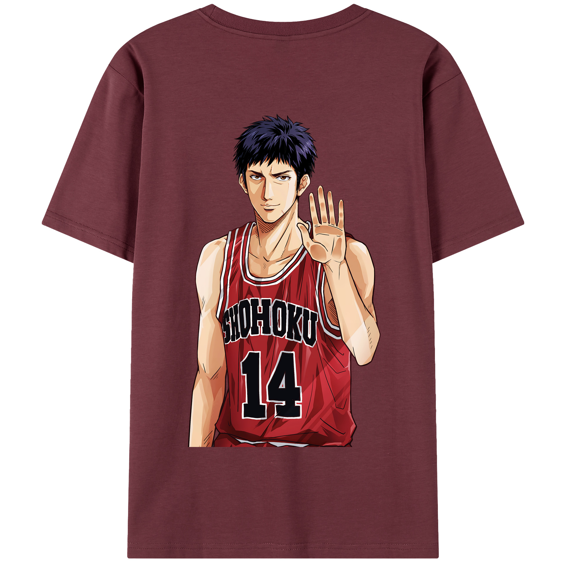 SLAM DUNK／スラムダンク 綿100％半袖Tシャツ（背面プリント）